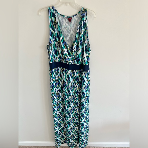 Blue/Green Maxi Sundress - Picture 4 of 13